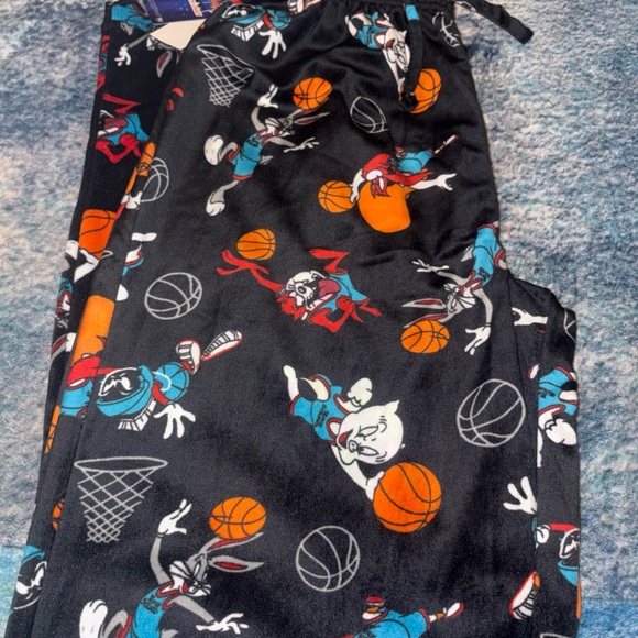 Men’s Warner Bros. Blue and Orange Character Joggers - Picture 2 of 7